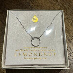 Sterling Silver Karma Necklace by Lemondrop